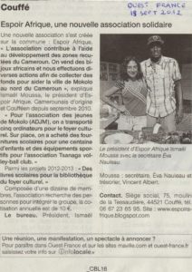 Lire la suite à propos de l’article Ouest France 18 sept 2012